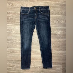 American Eagle Super Stretch Jegging, dark wash, size: 8 Regular